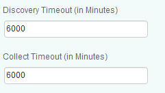 Customizing Discovery and Collect Timeouts