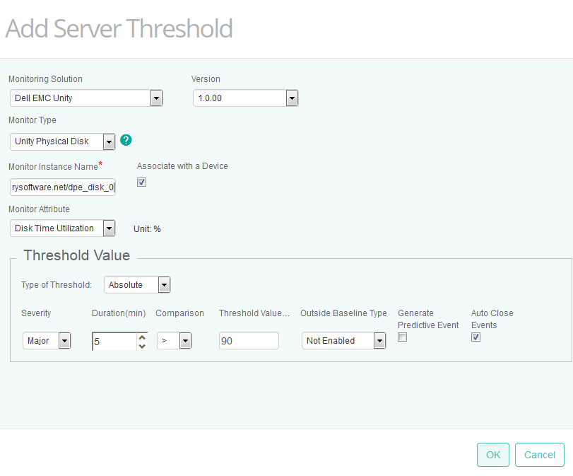 Setting Server Thresholds