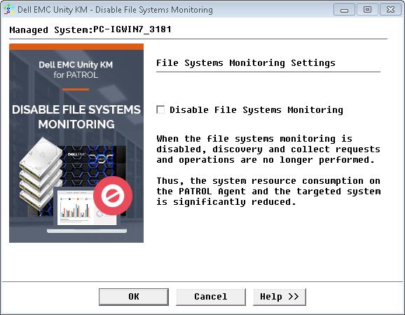 Disabling File Systems Monitoring