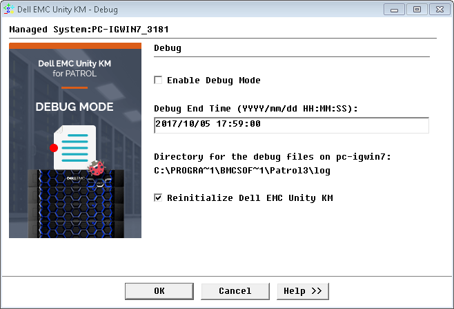 Enabling the Debug Mode