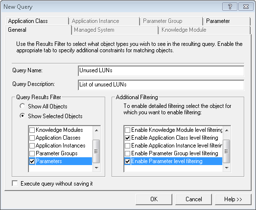 Graph – PATROL Query – General Tab