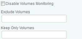 Enabling/Disabling Volumes Monitoring