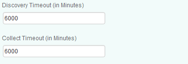 Customizing Discovery and Collect Timeouts