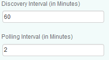 Customizing the Discovery and Polling Intervals