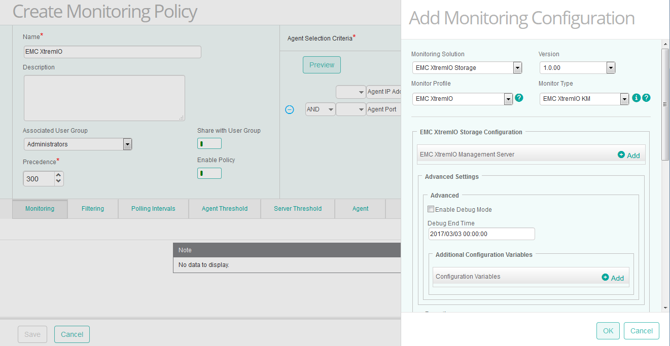 Configuring the EMC XtremIO Monitoring Solution