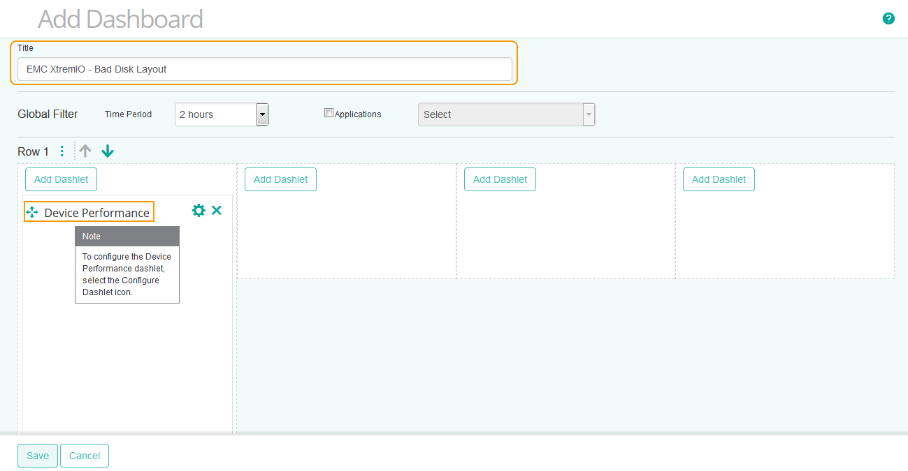 Adding a Dashboard