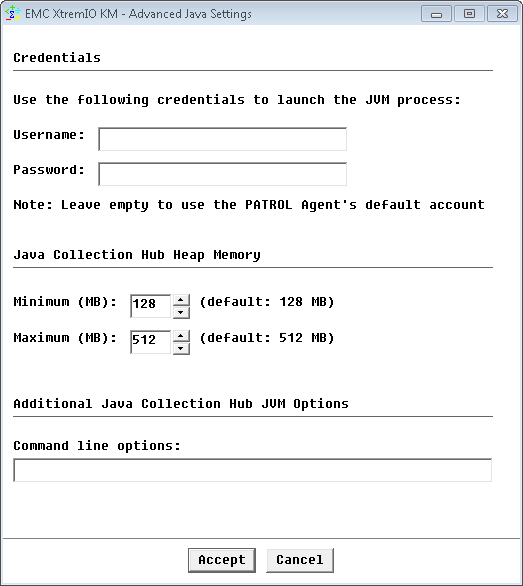 Java Settings  Configuration