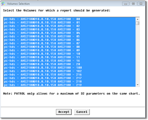 REPORT_VolumeUsage_Selection