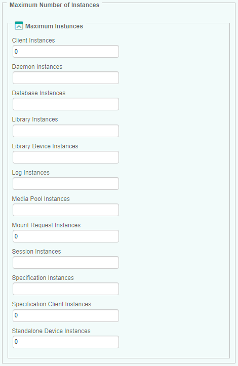 Configuring the Maximum Number of Instances