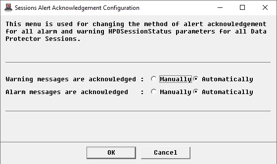 Configuring Session Alert Acknowledgement