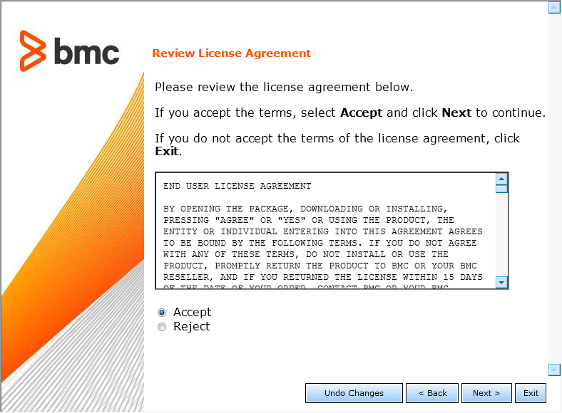 Installation Wizard - License Agreement