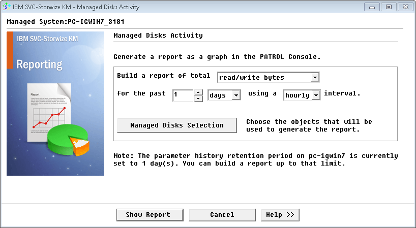 Generating an MDisk Activity Report