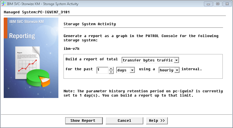 Generating a Storage Systems Activity Report