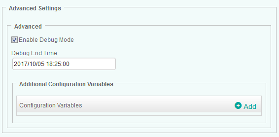 Enabling the Debug Mode