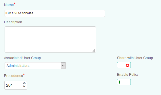 Specifying the Monitoring Policy Properties