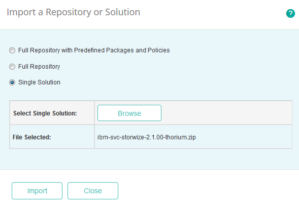 Importing IBM SVC-Storwize KM for PATROL