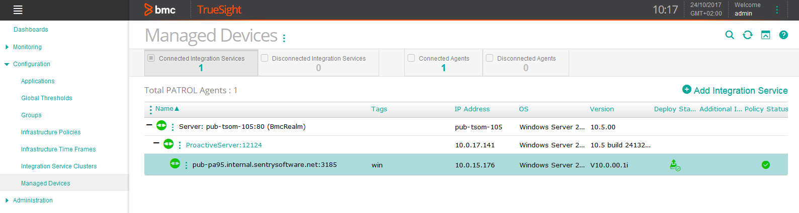 Uninstalling IBM SVC-Storwize KM for PATROL - Managed Devices