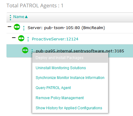 Uninstalling IBM SVC-Storwize KM for PATROL - Locating the Managed Device