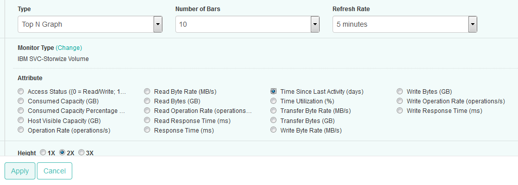 Selecting the Time Since Last Activity Parameter