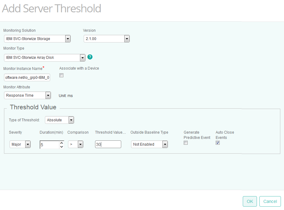 Setting Server Thresholds