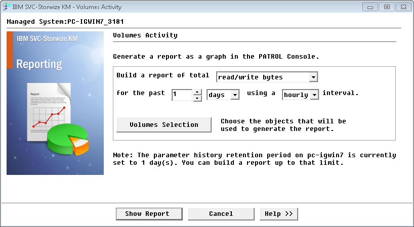 Graph – Setting Report Parameters