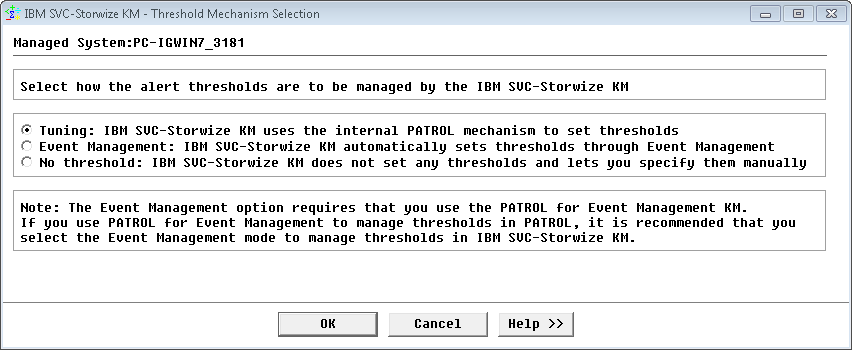 Threshold Mechanism Selection