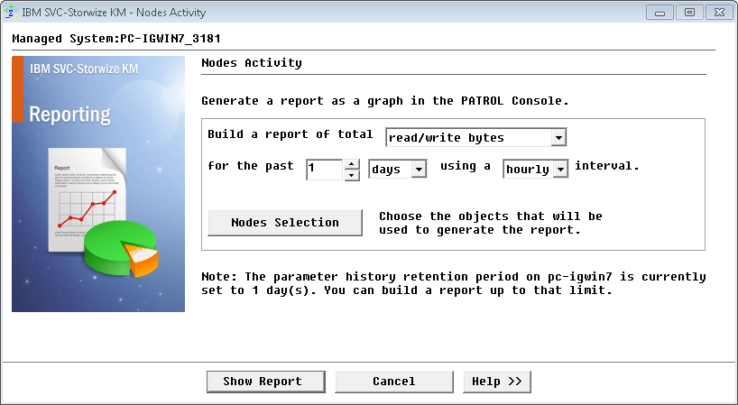 Configuring the Nodes Activity Report Settings