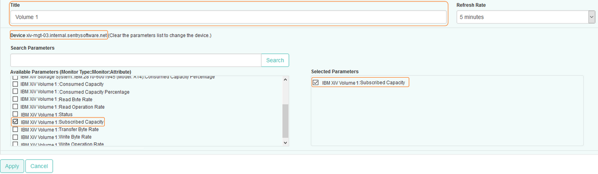 IBM_XIV_Dashlet_Configure_Disk_Consumption