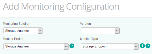 Adding a Monitoring Configuration