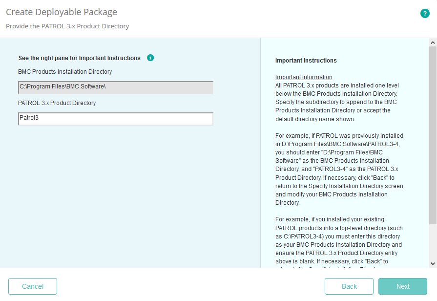 Specifying the Installation Directory