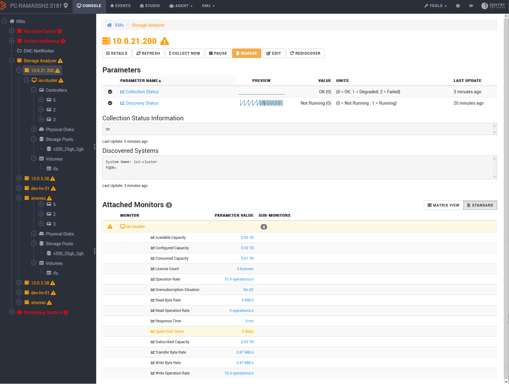 Storage Analyzer Web Console