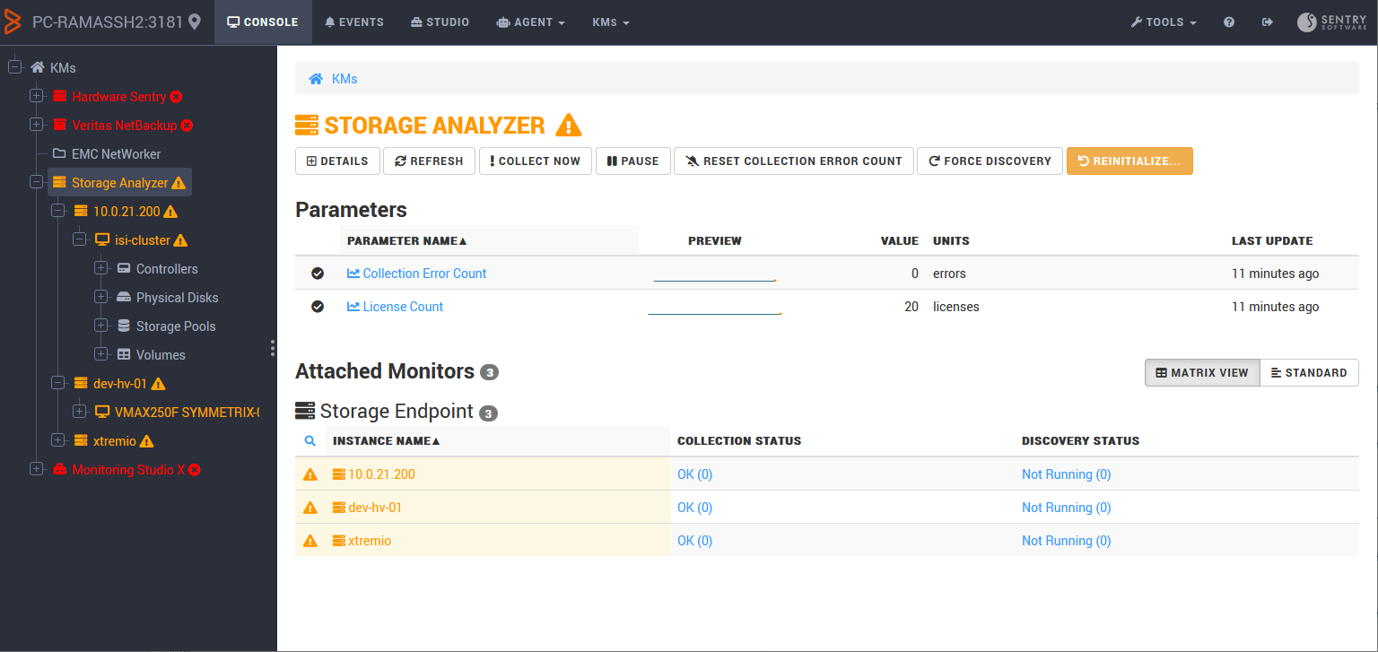 Storage Analyzer Web Console