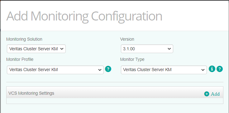 Selecting the Required Monitor Type