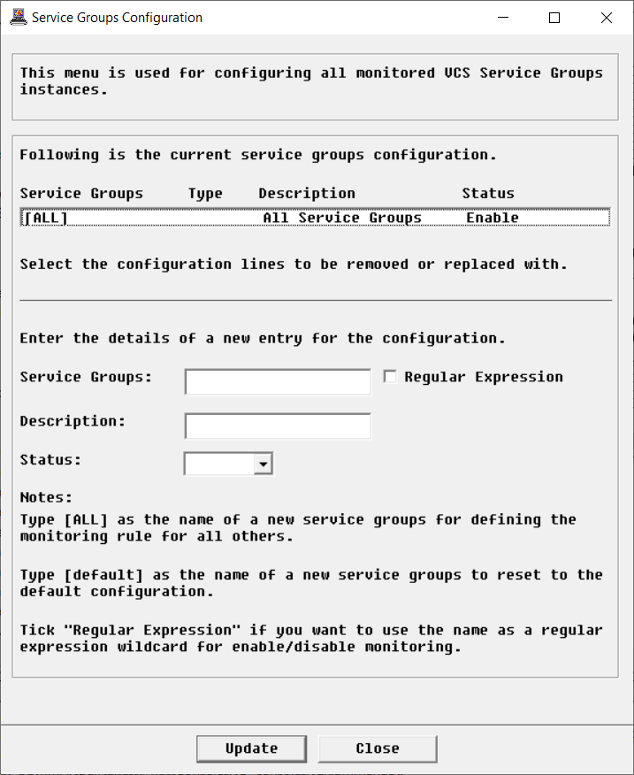 Filtering Elements to Monitor