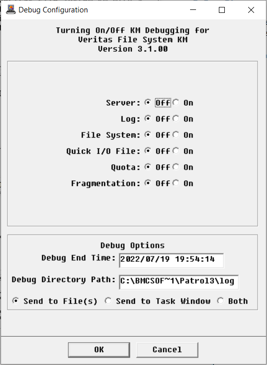 Enabling the Debug Mode
