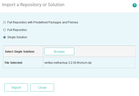 Importing Veritas NetBackup KM