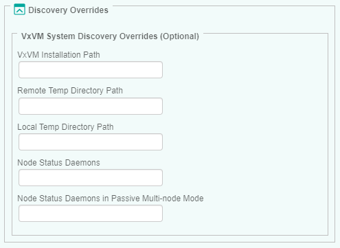 Configuring VxVM Discovery Overrides