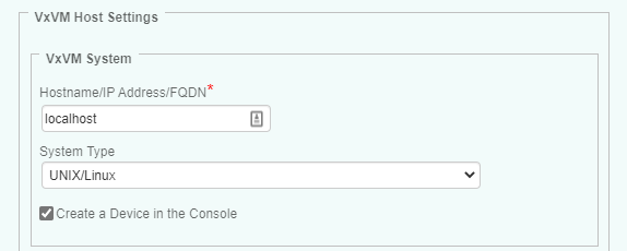 Adding a VxVM Host to the Monitoring Environment
