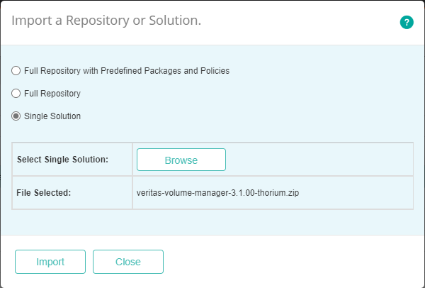 Importing Veritas Volume Manager KM